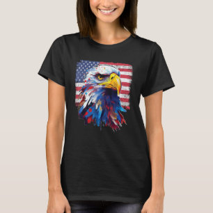 Proud American Patriotic Eagle USA Flag 4. Juli F T-Shirt