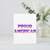 Proud American Postkarte (Stehend Vorderseite)