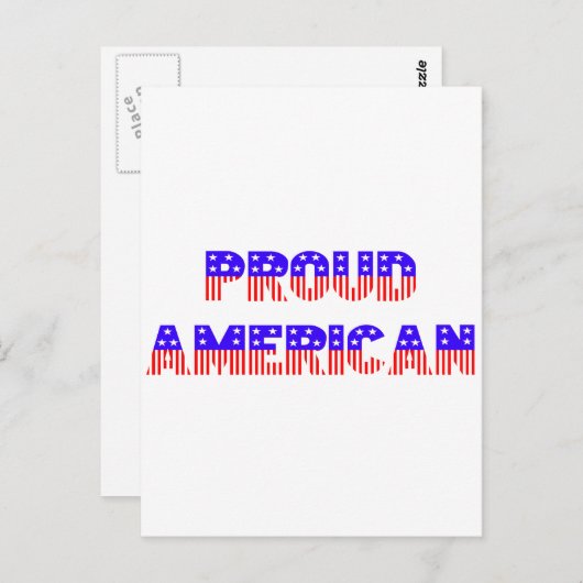 Proud American Postkarte (Vorne/Hinten)