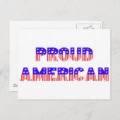 Proud American Postkarte (Vorne/Hinten)
