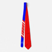 Proud American Red White Blue USA Patriot Krawatte (Rückseite)