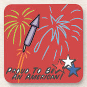 Proud American - Untersetzer (Vorderseite)
