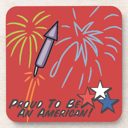 Proud American - Untersetzer (Vorderseite)