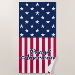 Proud American USA stars & stripes flagge patrioti Strandtuch