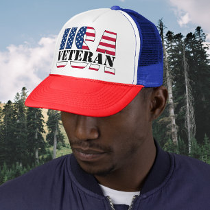 Proud American Veteran Patriotic Baseball Cap Hat Truckerkappe