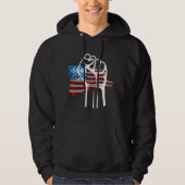 PROUD AMERICAN - wht Hoodie (Vorderseite)