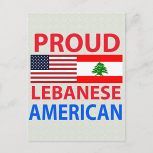 Proud-Amerikaner aus dem Libanon Postkarte