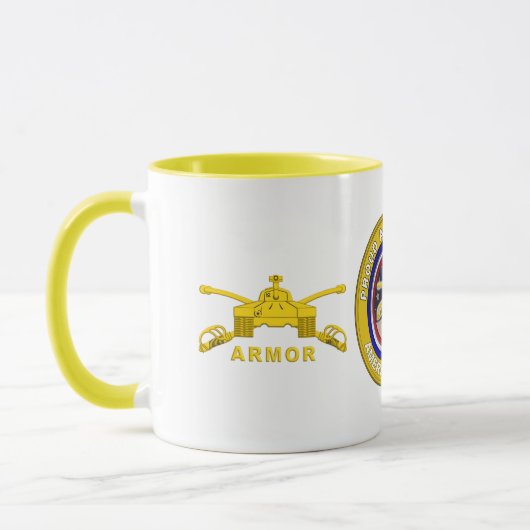 Proud Army Armor Veteran Tasse (Links)