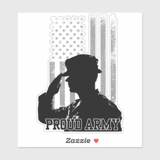 Proud Army Aufkleber (Blatt)
