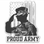 Proud Army Aufkleber (Vorderseite)