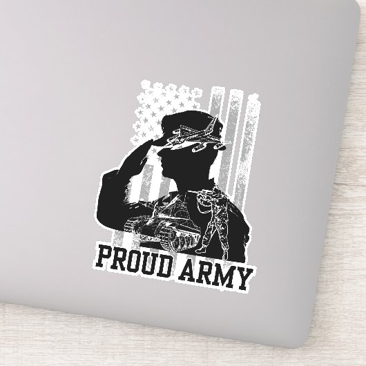 Proud Army Aufkleber (Detail)