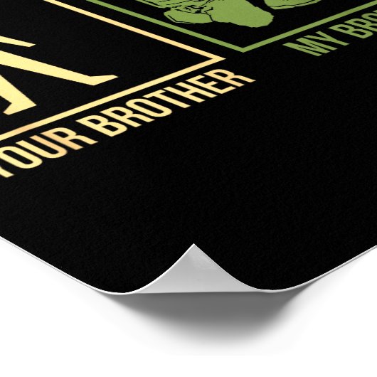 Proud Army Brother I-navy Airforce Seal Ranger Poster (Ecke)