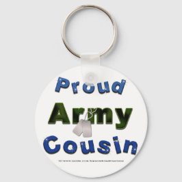 Proud Army Cousin Blue Schlüsselanhänger