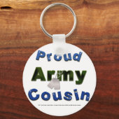Proud Army Cousin Blue Schlüsselanhänger (Vorderseite)