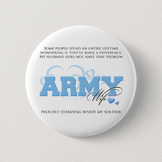 Proud ARMY Ehefrau Button (Vorderseite)
