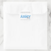 Proud ARMY Ehefrau Runder Aufkleber (Tasche)