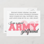 Proud Army Girlfriend Postkarte (Vorne/Hinten)