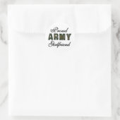 Proud Army Girlfriend Runder Aufkleber (Tasche)