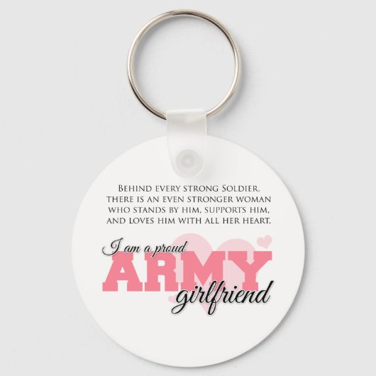 Proud Army Girlfriend Schlüsselanhänger (Vorderseite)
