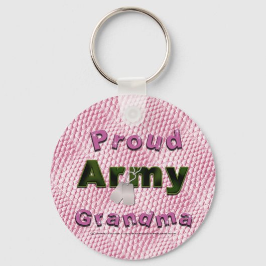 Proud Army Grandma Keychain Schlüsselanhänger (Vorderseite)