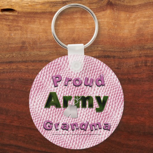 Proud Army Grandma Keychain Schlüsselanhänger (Vorderseite)