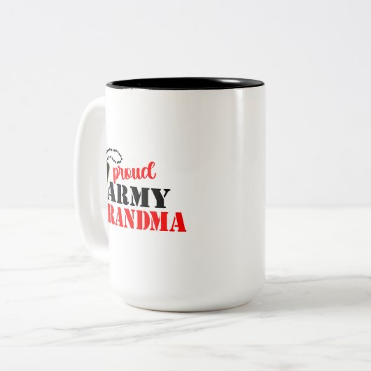 Proud Army Oma Coffee Tasse (Vorderseite Links)