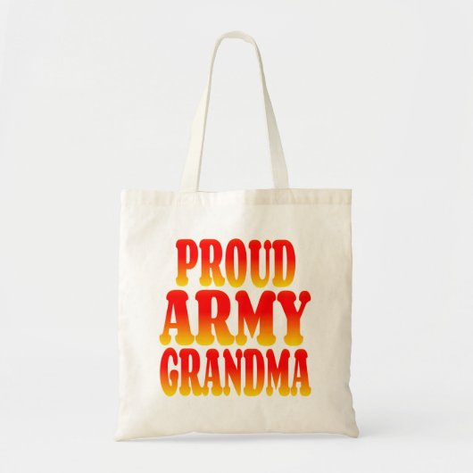 Proud Army Oma in fröhlichen Farben Tragetasche (Vorne)