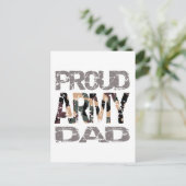 Proud Army Papa Postkarte (Stehend Vorderseite)
