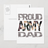 Proud Army Papa Postkarte (Vorne/Hinten)