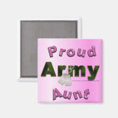 Proud Army Tante Magnet (Vorderseite/Rückseite)