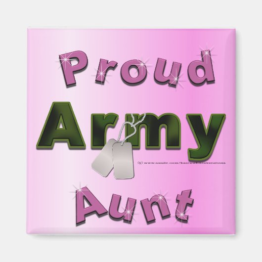 Proud Army Tante Magnet (Vorne)