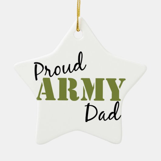 "Proud Army Vater" Star Ornament (Vorne)