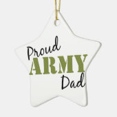 "Proud Army Vater" Star Ornament (Links)
