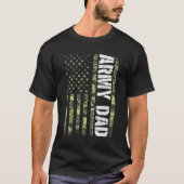 Proud Army Vater United Staaten USA Flag Geschenk  T-Shirt (Vorderseite)