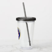 Proud Army Veteran Armor Soldier Acryltrinkbecher (Links)