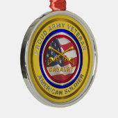 Proud Army Veteran Cavalle Weihnachten Ornament Aus Metall (Rechts)