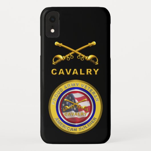 Proud Army Veteran Cavalry Soldier Case-Mate iPhone Hülle (Rückseite)