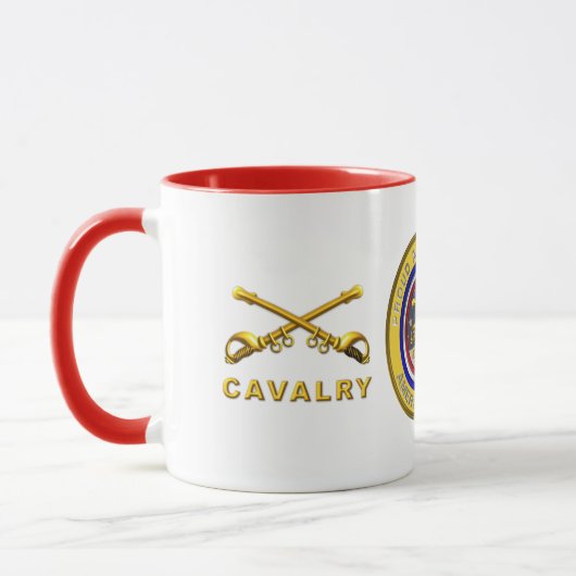 Proud Army Veteran Cavalry Soldier Tasse (Links)