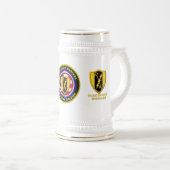 Proud Army Veteran Elektronischer Krieg Bierglas (VorderseiteRechts)