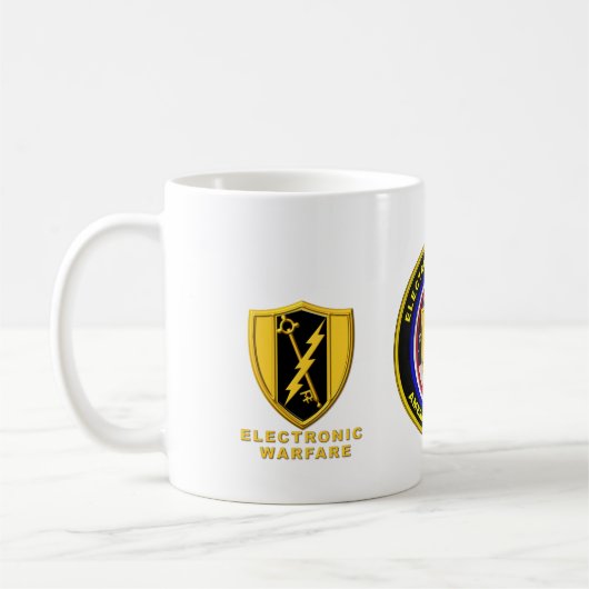 Proud Army Veteran Elektronischer Krieg Kaffeetasse (Links)