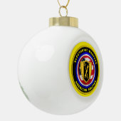 Proud Army Veteran Elektronischer Krieg Keramik Kugel-Ornament (Links)