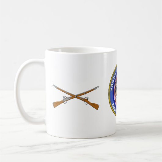 Proud Army Veteran Infanterie Soldier Kaffeetasse (Links)