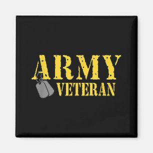 Proud Army Veteran Shirt Militärischer Stolz T Shi Magnet
