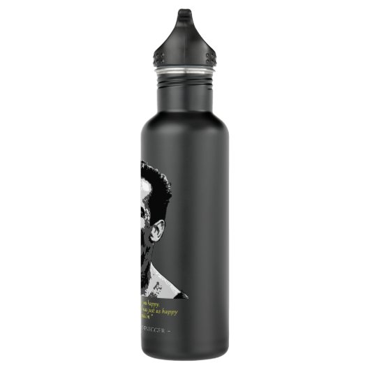 Proud Arnold Schwarzenegger Zitat Edelstahlflasche (Rechts)