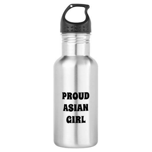 Proud Asian Girl, Stainless Steel Water Flasche Edelstahlflasche (Vorderseite)