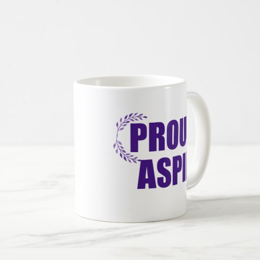 Proud Aspie Hübsch Lila Kaffeetasse (VorderseiteRechts)