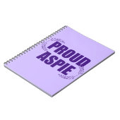 Proud Aspie Hübsch Lila Notizblock (Linke Seite)