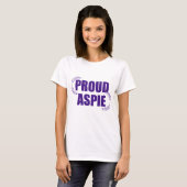 Proud Aspie Hübsches Lila Asperger-Syndrom T-Shirt (Vorne ganz)
