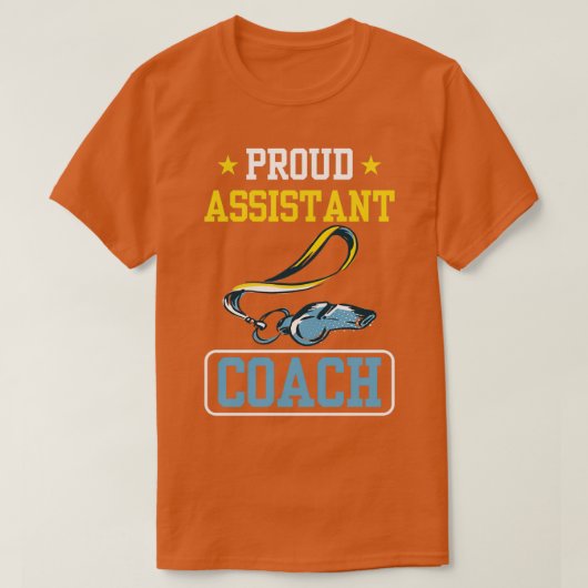 Proud Assistant Coach Trainer Coaching Instructor T-Shirt (Design vorne)