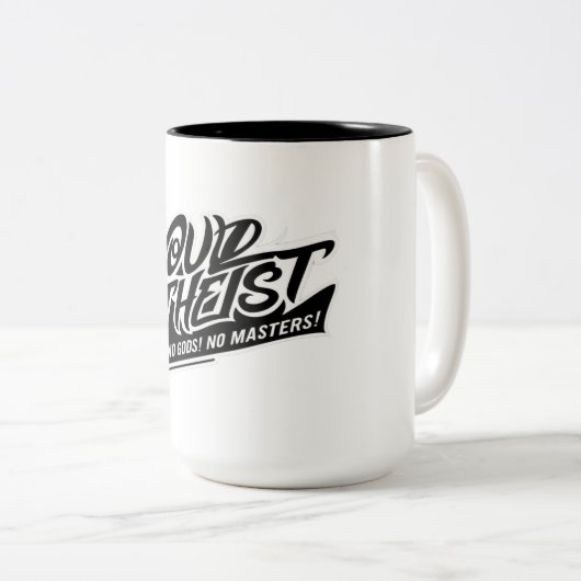 Proud Atheist Coffee Mug Zweifarbige Tasse (VorderseiteRechts)